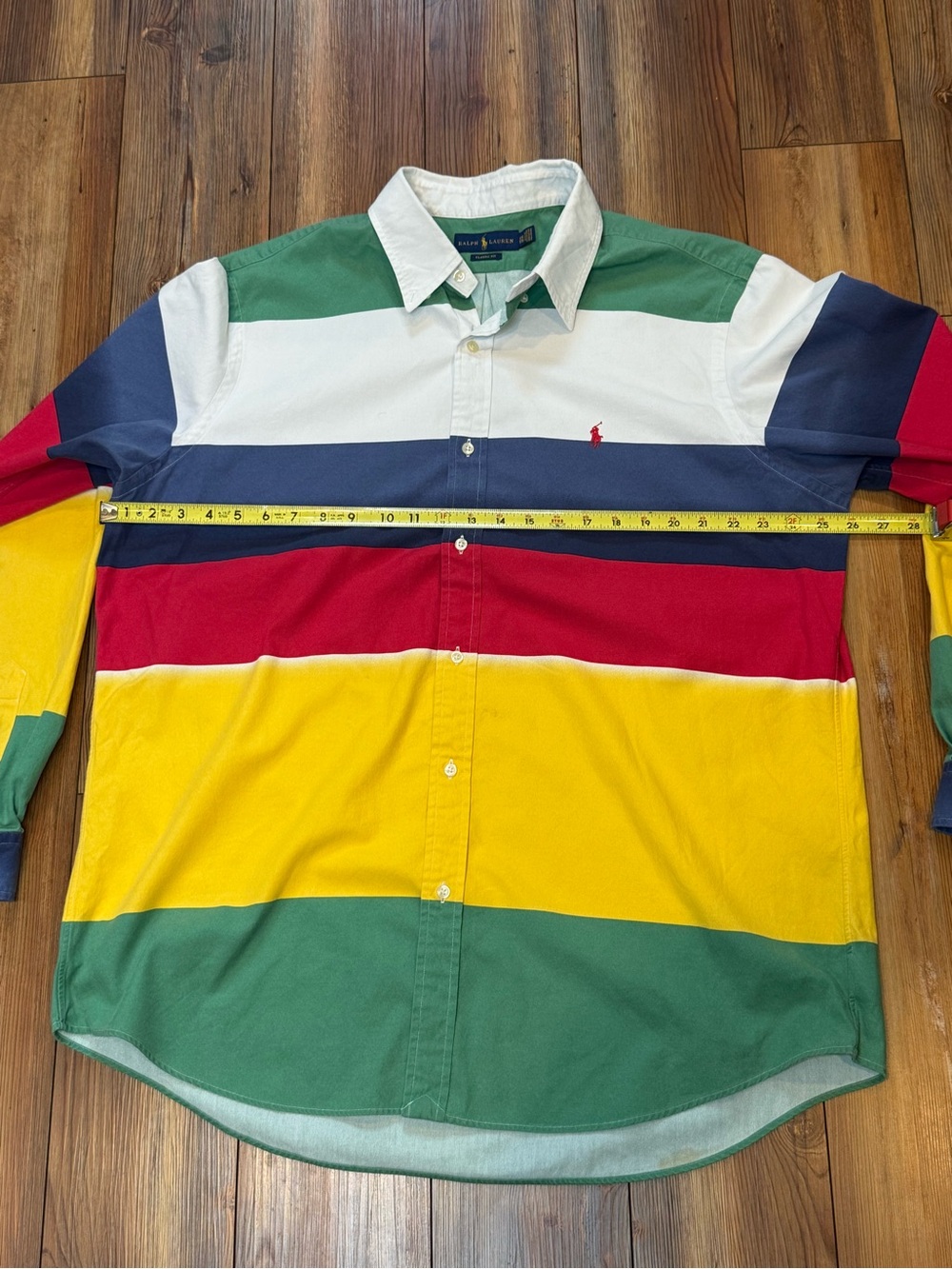 Polo Ralph Lauren Classic Fit XXL Multi Color Lifesaver Long sleeve Button up - Picture 5 of 9